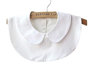 Choker Necklace with Detachable False White Collar