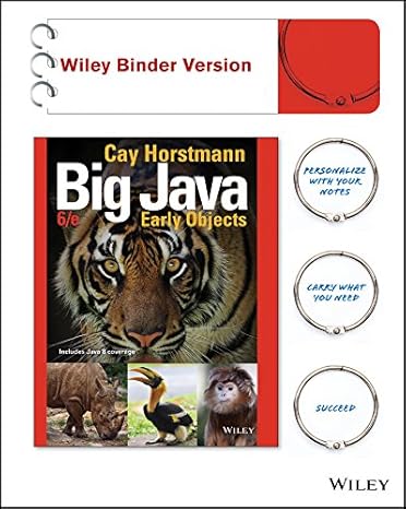 Big Java: Early Objects by Horstmann, Cay S.