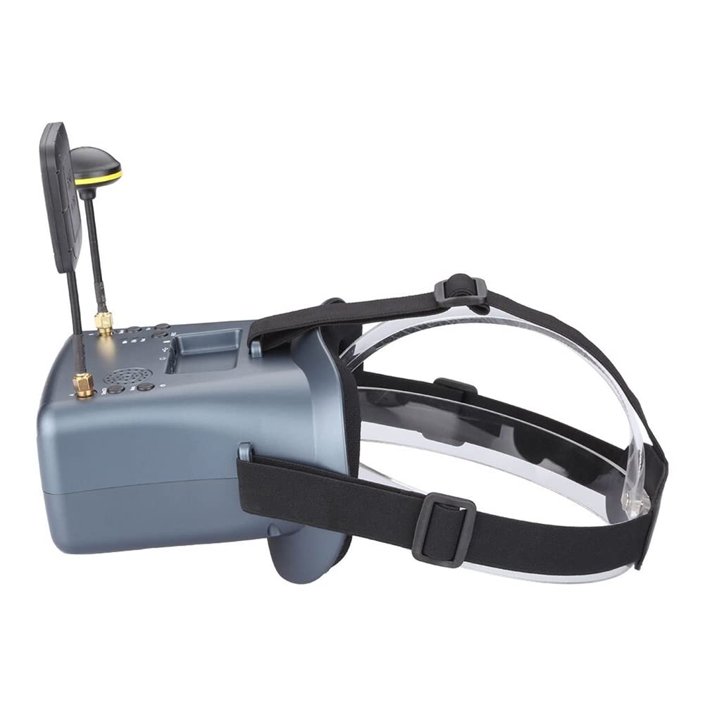 Gafas FPV de 5.8 GHz con DVR, LCD HD de 4.3 pulgadas para drones de carreras, incluye batería de 2000 mAh