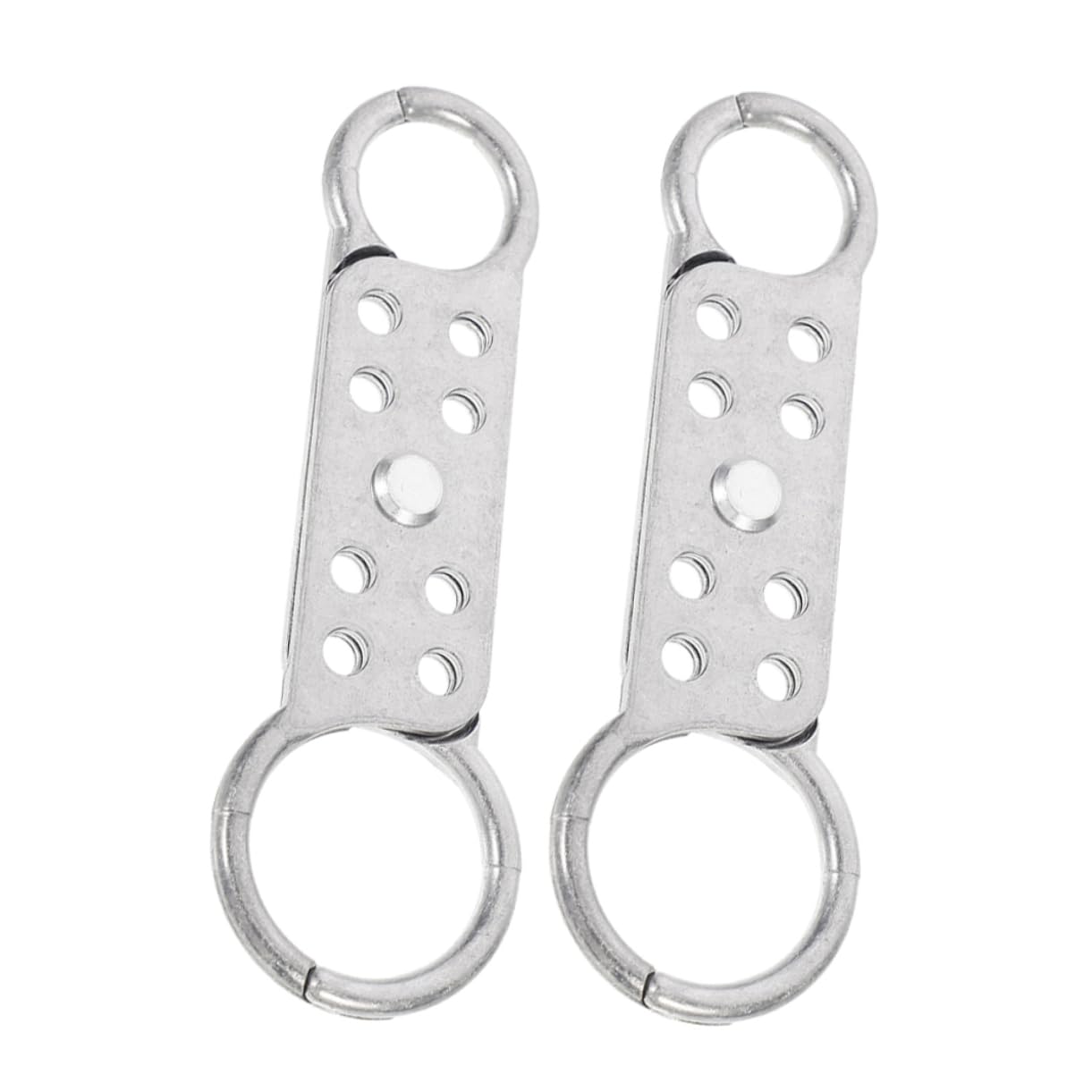 GLEAVI 4piezas Hasp De Seguridad De Aluminio Doble Cabeza Para Bloqueo De Equipos Industriales