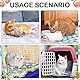 4 Wasserdicht Meerschweinchen Fleecedecken Klein Waschbar Hundedecke Saugfähig Meerschweinchen Käfig Einlagen Wiederverwendbar PIPI Pads Schlaf Kuscheldecke (Herz Muster, 60 x 40 cm)