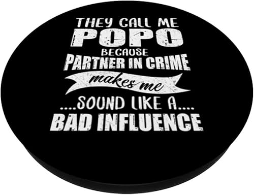Miniatura 2 de Regalos divertidos para abuelos, Popo Partner en el crimen para abuelos, PopSockets intercambiables PopGrip