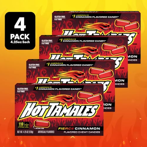 Hot Tamales Fierce Cinnamon Candy, 4 Pack - 4.25oz Each miniatura 4