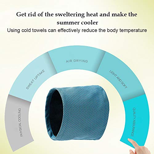 Kühlhalsband für Hunde, Hunde halstücher Kühlend, Hundehalsband Kühlend, Kühlende Halstuch Hund, Kopftücher Kühlend Hund, Sommer Pet Instant Cooling Schal (L)