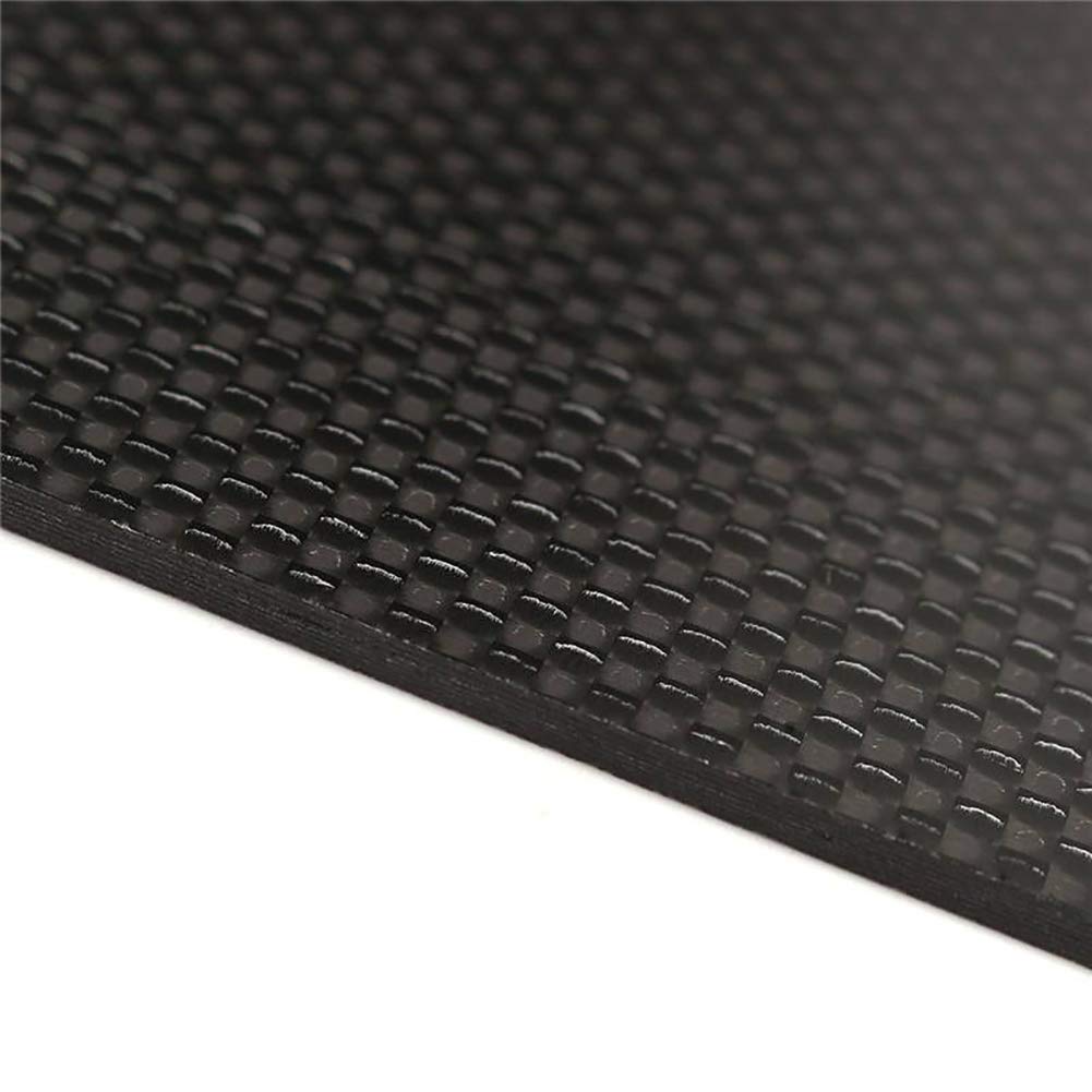 3K Kohlefaser Platte Karbon Carbonfaserplatten Laminatplatte Schwarz Hoher Härte Leinwandbindung Matt für Drohnenrahmen Dicke:6mm,250mm*400mm