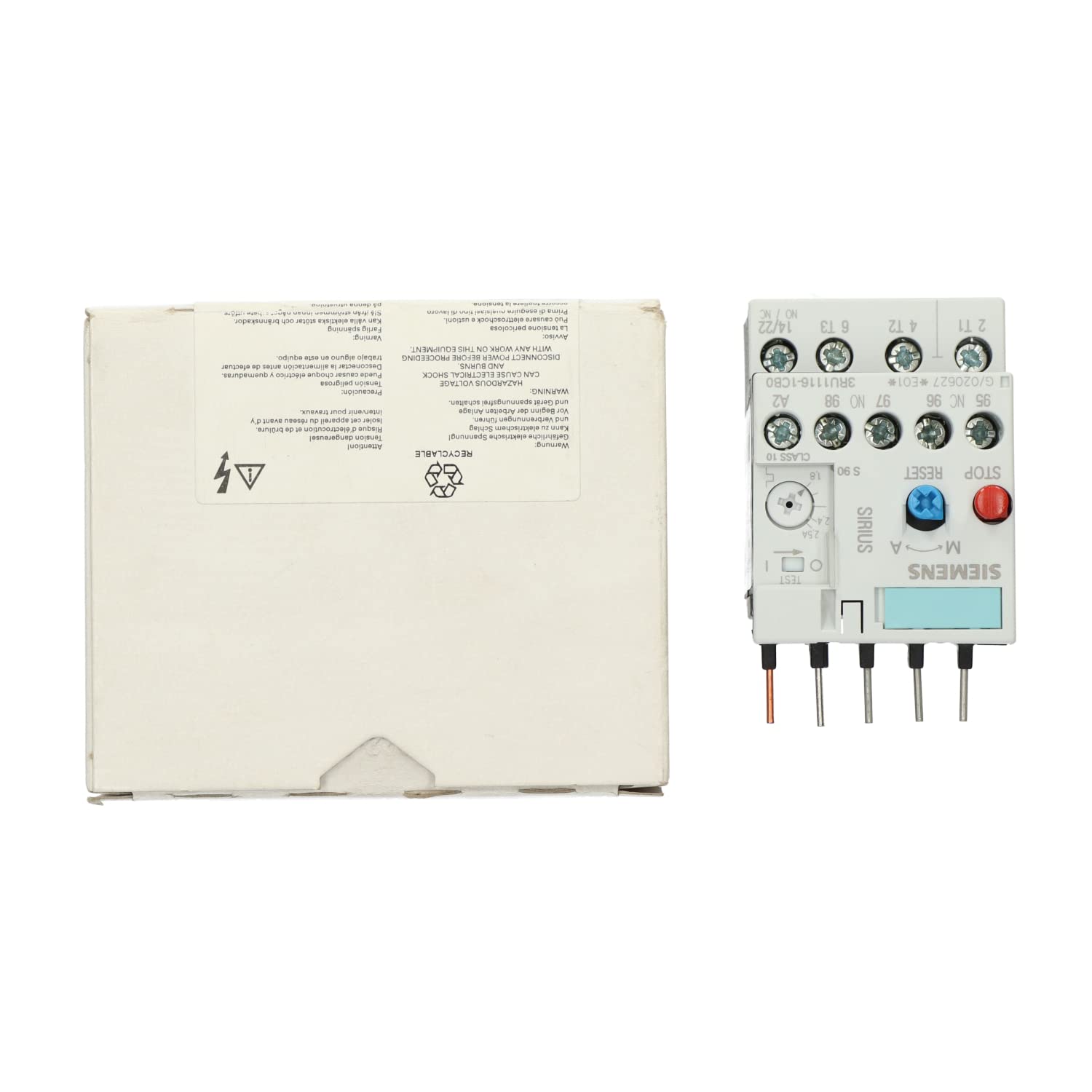 Siemens – Relais sovraccarico termico 3ru11 S00 2,5 A