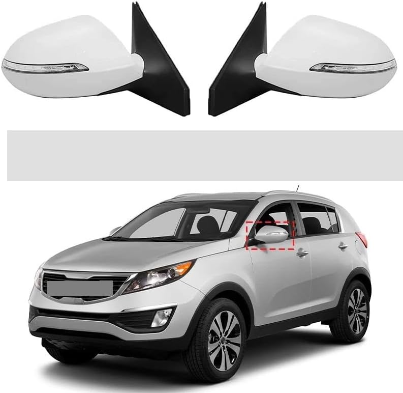 サイドミラー 起亜用 スポーツ R 2011 2012 2013 2014 2015 車のバックミラーアウターサイドミラーレンズ調整