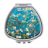 Udoosun Pill Box,Vincent Van Gogh Pill Case for Purse Pocket Pill Organizer Decorative Boxes Silver