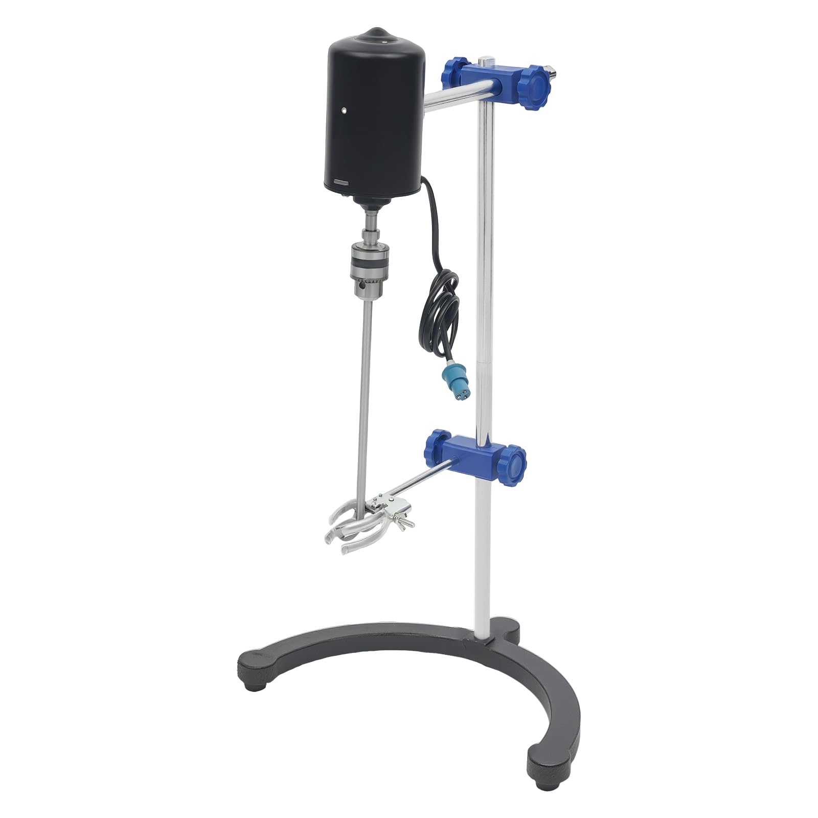 Elektrischer Labor-Rührer, 200W Overhead Rührer Mixer Mischgeschwindigkeit 200-2600 Rpm, PräZisionsmischer mit Timer Zum Rühren Beschichtungen Mischungen Und Reagenzien