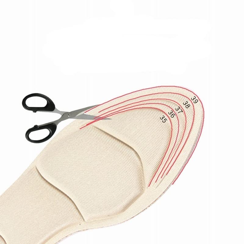 Solette in memory foam per uomini e donne, solette in memory foam da donna, supporto per i piedi, GANFANREN 7D memory foam solette massaggianti regolano il codice delle scarpe solette per tacco alto