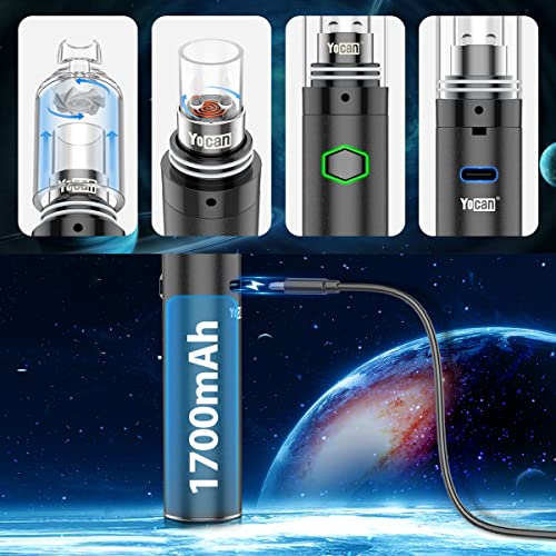 Vaporizer-Vape-Pen-Orbit-Wax-Kit-1700mAh-Coil-Less-Quartz-Cup-10S-Per-Heat-Rechargeable-Vape-Pen-BlackNo-Nicotine