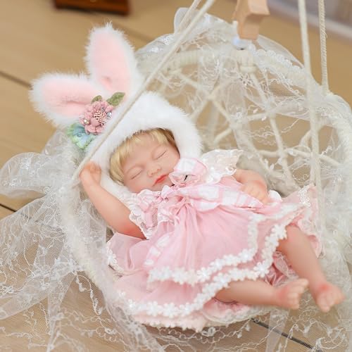 Muñeca Reborn 12 Pulgadas Realista Cuerpo Completo Vinilo miniatura 4