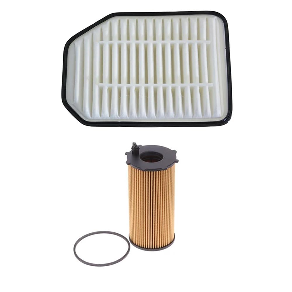 Filtr Powietrza Kabinowego dla Jeep Wrangler 2007, 29,4x21,1x6,5cm 2 szt. Filtr powietrza samochodowego Filtr oleju 53034019AD/68032204AB