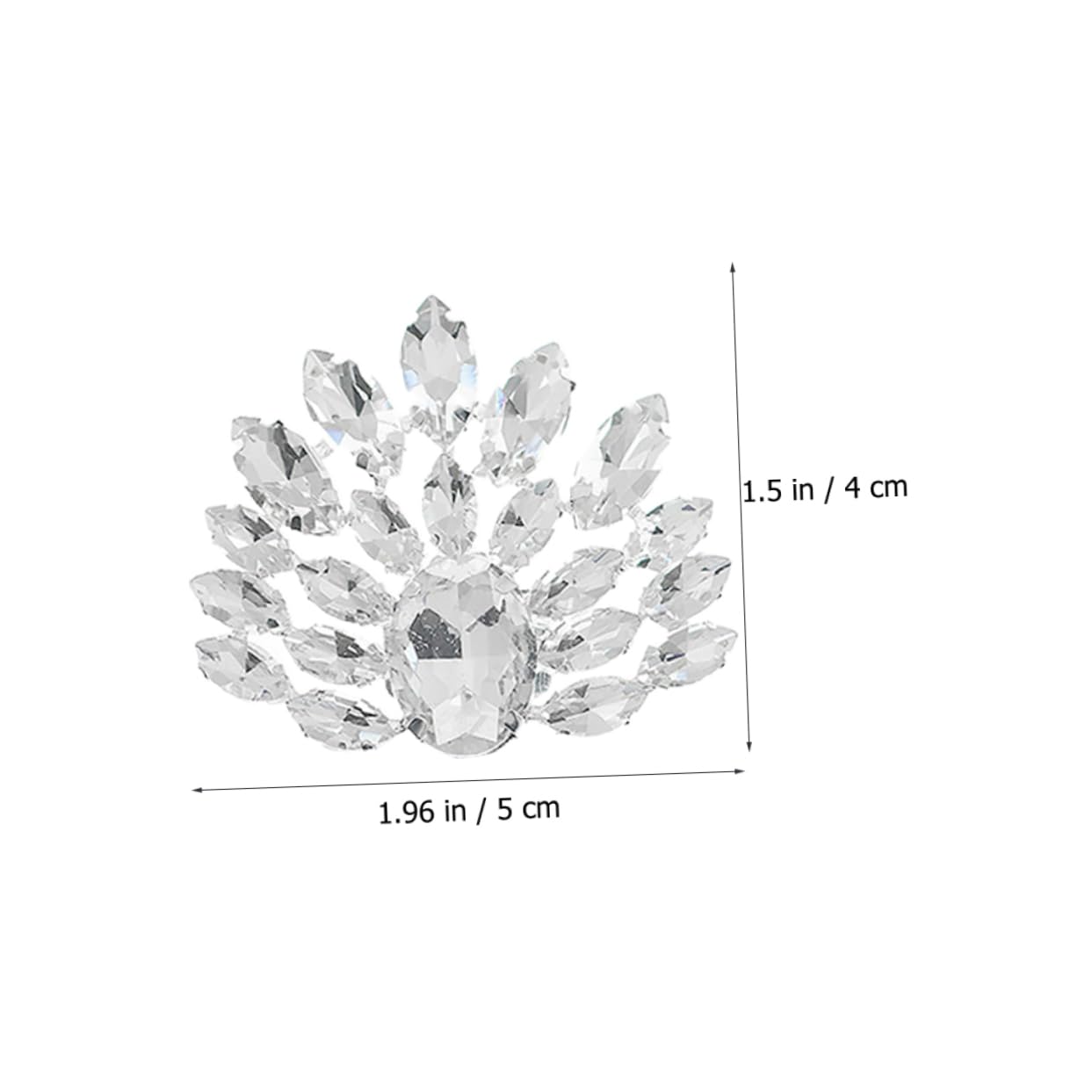 PACKOVE Fibbia Di Strass Decorazioni Per Fermagli Per Scarpe Gioielli Da Sposa Fermagli Per Scarpe Strass Accessori Da Sposa Ciondoli Per Scarpe Con Tacchi Con Silver