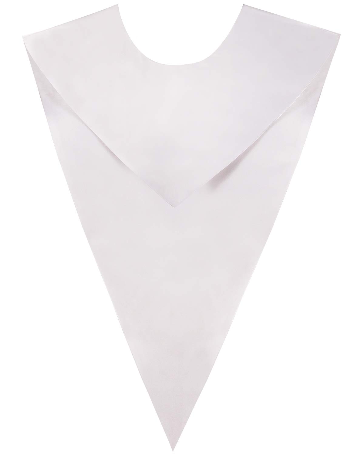 IvyRobesUnisex One-Color V Shape Choir Stole White