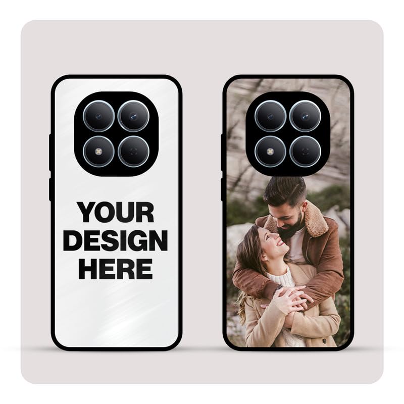 Image of Personalized Back Cover for Poco M8 Pro | Custom Case with Name, Photo or Logo | PrintShield Hybrid with Soft TPU Grip & Scratch Protection