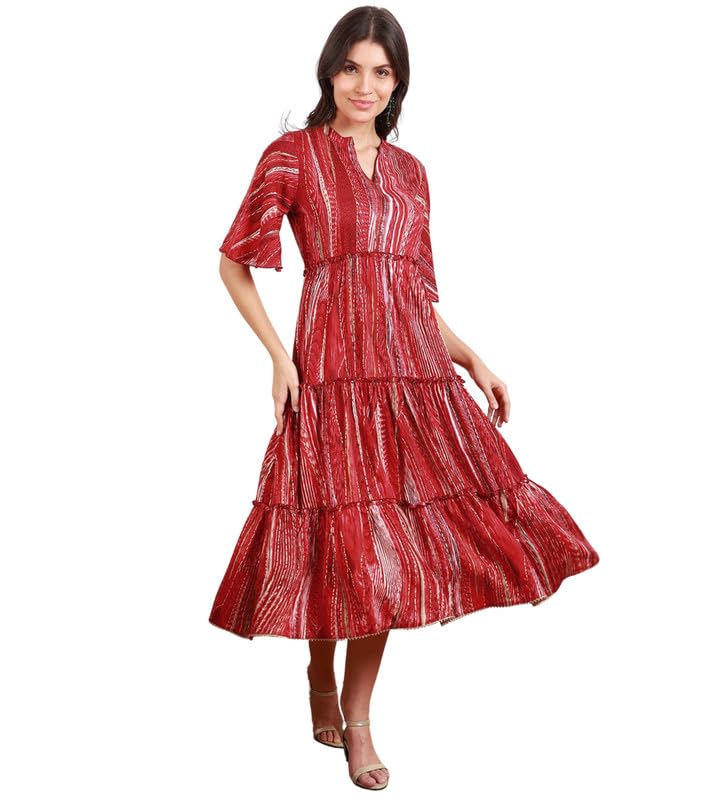 True Shape Western Dresses for Women | Trendy Abstract Print Casual Midi Flare Kurta to Dates, Party & Festive Events | Cotton Dress for Woman | Dress for Women Stylish True Shape Western Dresses for Women | Trendy Abstract Print Casual Midi Flare Kurta to Dates, Party & Festive Events | Cotton Dress for Woman | Dress for Women Stylish