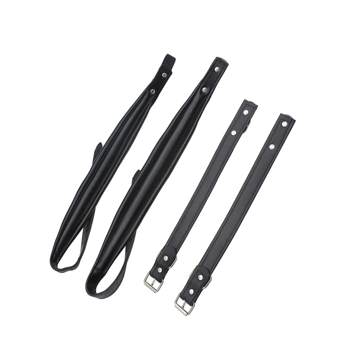 COZLYNX 1Pair Accordion Straps Soft Padded PU Leather Shoulder Harness with Adjustable Buckles for 16-120 Bass Accordions