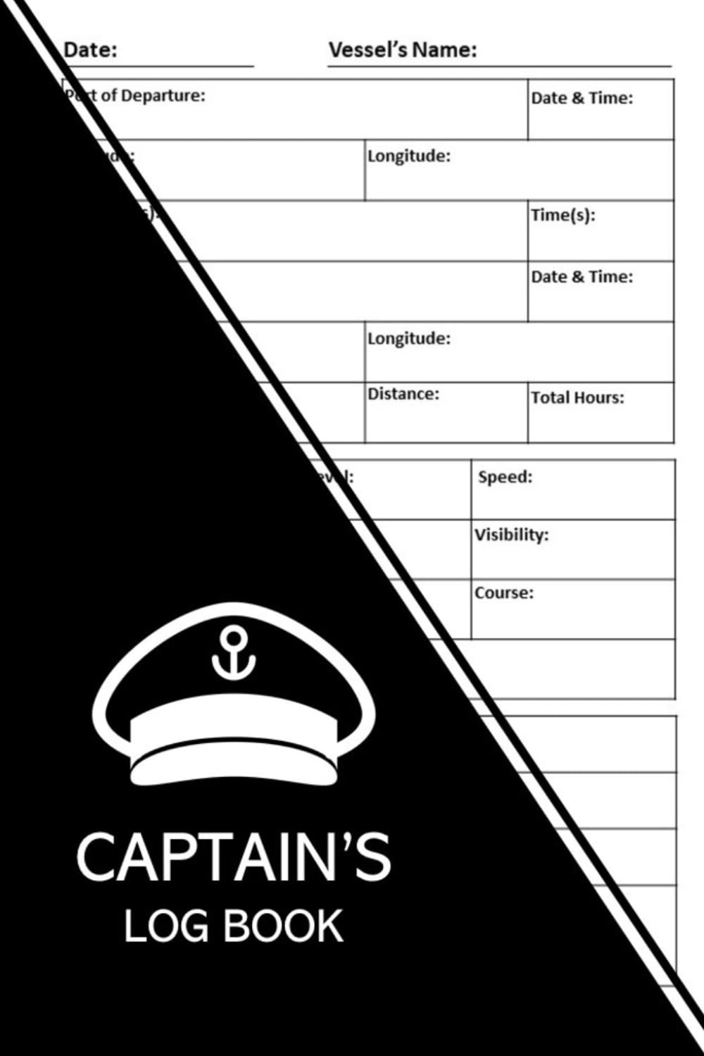 Captain's Log Book: Vessel Logbook and Journal for Boating, Sailing and Ships Maintenance (Ships, Yacht, Sailboat and Motorboat) To Keep an Accurate Record of All of Your Boating Trips