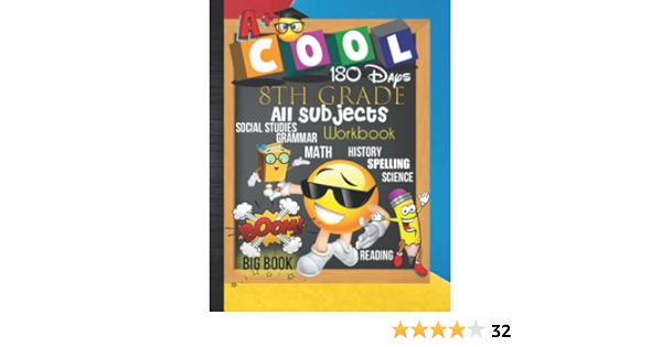180 Days 8th Grade All Subjects Workbook: 8th Grade All In ...