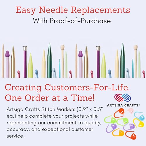 Image of KnitPro Zing 6-Inch US 2.5 (3.0mm) DPN Double Pointed Knitting Needles | Aluminium, Color-Coded, Perfectly Tapered Sharp Tips, 10 Stitch Markers, Works With All types of Yarns