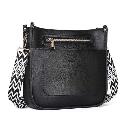 TANTOMI Crossbody Bags for Women Crossbody Purses for Women Hobo Bag Shoulder Bag Handbags with Guitar Strap-7 Pockets