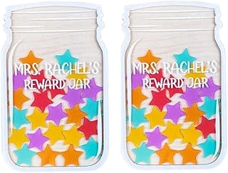 Reward Jar with Stars, Incentive Jar Motivate Good Behaviour for Children, Potty Training Reward Jar, Star Reward Jar for Kids Home School Classroom Teacher Parent, Reward Chart, Ornaments (J)