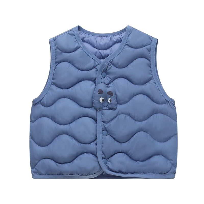 Baby Toddler Boys Girls Quilted Puffer Vest Sleeveless Padded Jacket Coat Warm Winter Vest Child Kid Fall Outerwear