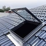 Dachfenster, Dachbodenluke, Wintergartenfenster, Aluminiumrahmen und gehärtetes Glas, geneigtes Flachdach, Belüftungsbeleuchtung, Fenster 20 x 20, 22 x 24, 24 x 33, 26 x 37, 28 x 3