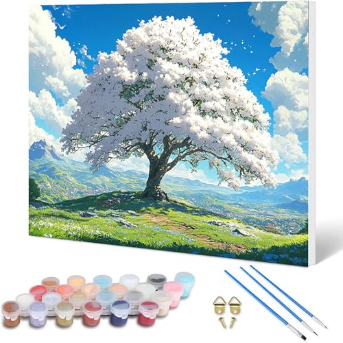 Paint by Numbers �� �������G 60x45cm, ��l ��h�� DIY�G �f�W�^�����G ���i �i���o�[�y�C���g ���S�҂Ƒ�l - �K�p�Ώ� �C���e���A �Ǐ��� �z�[���f�R���[�V���� -hjw25010U2