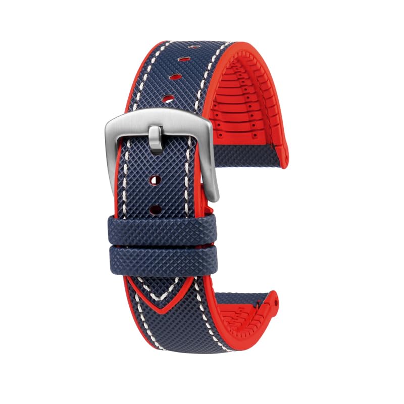 Bracelet Blancpain Fifty Fathoms 5015 bleu blanc rouge pour le nautisme