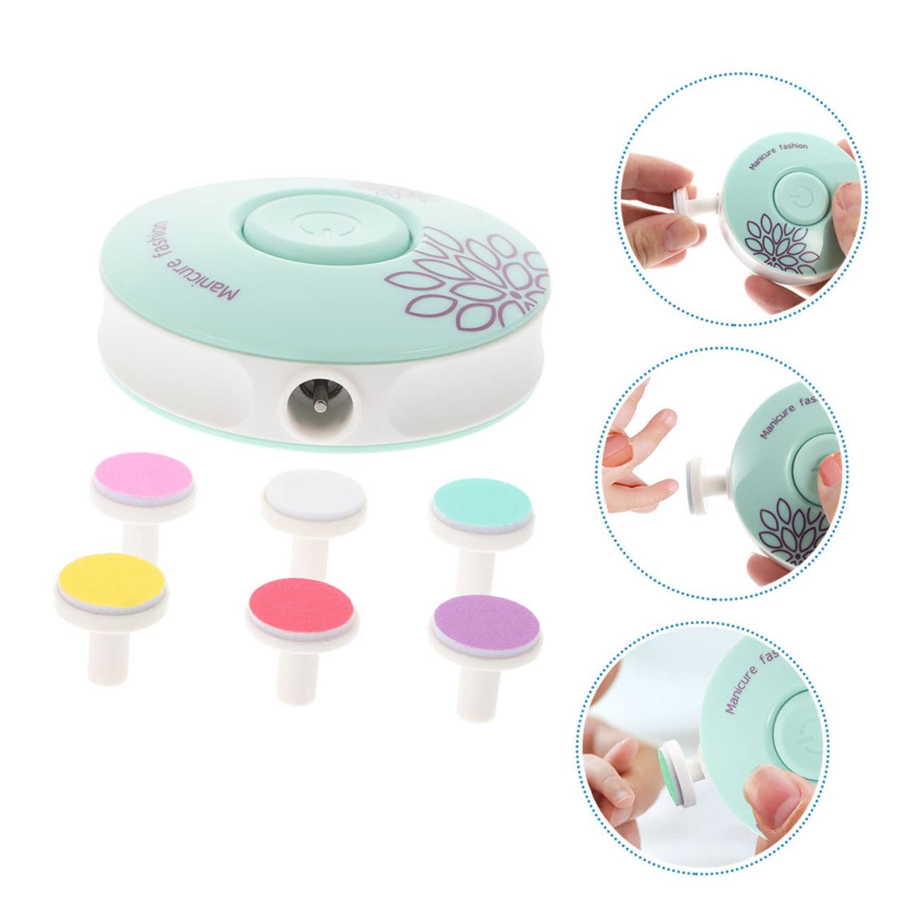 VICASKY 4juegos Uñas Eléctrica Para Bebés y Adultos Cortaúñas Silencioso y Seguro Diseño Ergonómico