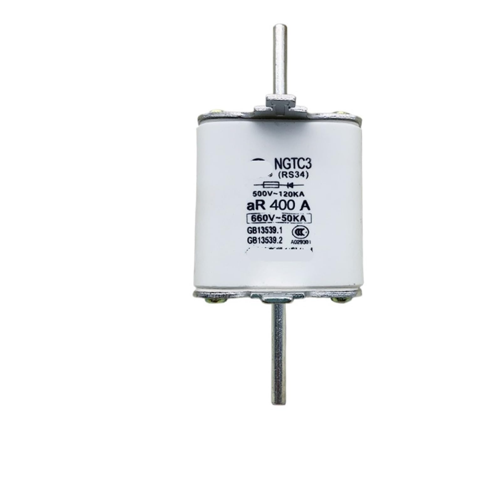 Fusible rápido NGTC3 RS34 de 500 V/660 V con Contacto de Cuchilla aR, 400 A, 500 A, 630 A y 800 A(400A)
