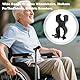 4Stück Krückenhalter,Stockhalterung,Krückenhalter Für Rollstuhl,Stockhalter Für Rollator,Halterungen Für Gehstöcke & Krücken,Gehstock Halterung,Fur Mobilitätsroller,Krückenhalter,Drive Rollator,Walker