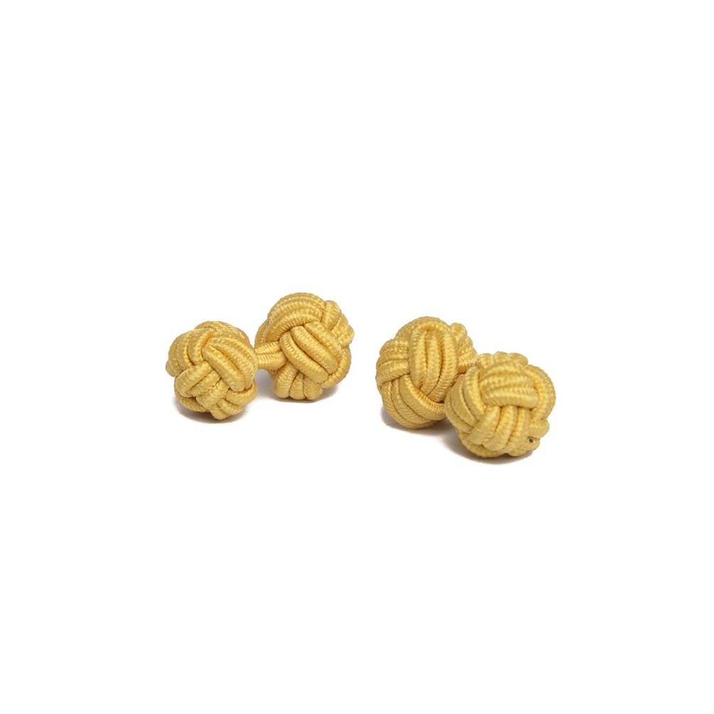 Jacob AlexanderJacob Alexander Pair of Solid Color Silk Knot Cufflinks