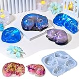 Cat and Dog Resin Silicone Mold, 3D Animal Epoxy Casting Molds, Resin Pet Memorial Statue for The Preservation of Animal Hair and Ashes, Pet Parents Souvenir,DIY Home Decorations, Art Crafts, Gift