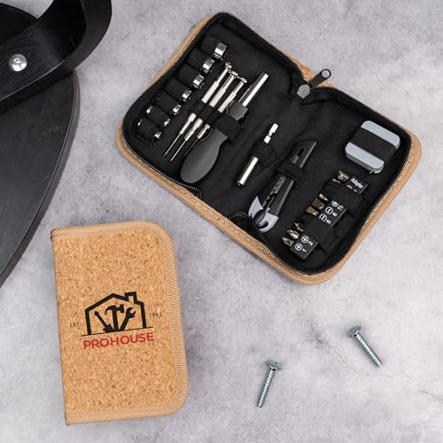 Wanapix | Set de Herramientas Personalizado | Estuche de Corcho | Tapa Personalizada con Foto y Textos | Incluye Herramientas, Destornilladores | Regalo para Manitas | 100% Personalizado