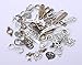 Kinteshun Infinity Inspiration Words Lettering Charm Pendant Connector Bracelet Bead Charm Linker for DIY Jewelry Making Findings(50pcs,Silver&Bronze Tones)