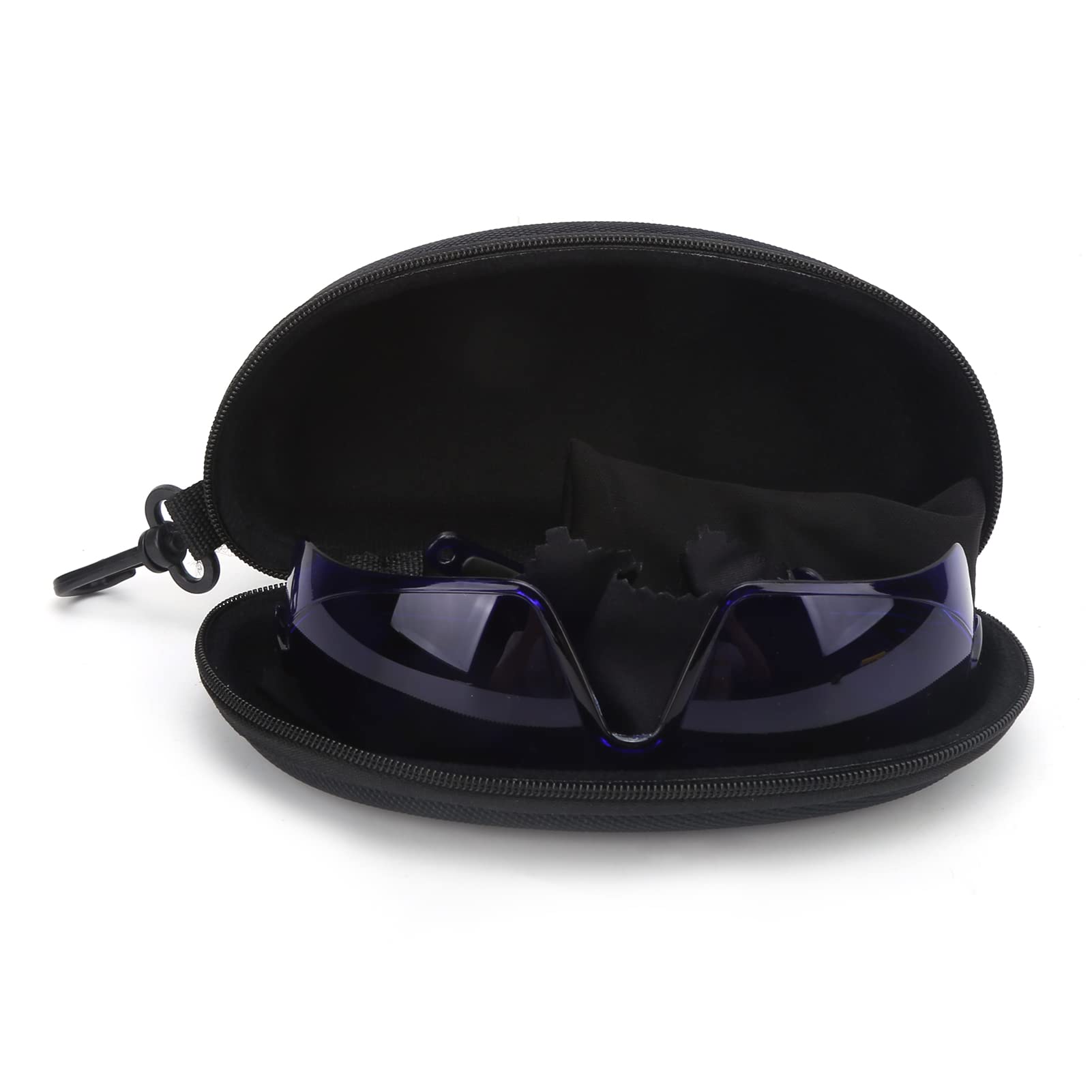 Lunettes de Recherche de Balle de Golf Professionnelles avec Verres Bleus à revêtement Ultraviolet, Monture Mate et Tissu de Verre pour la Protection des Yeux,