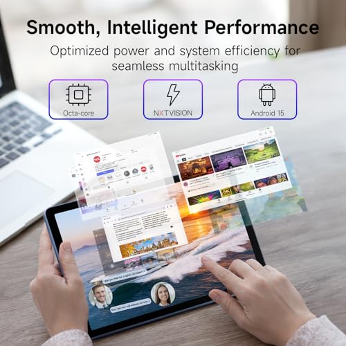 Image of TCL TAB 10 Gen 4 Android Tablet, 10.1 inch FHD IPS Display, Octa-Core CPU, 12GB RAM (4GB+8GB), 128GB Storage, 6000mAh Battery, Android 15, Wi-Fi, Metal Body, Tablet for Students, Young Adults & Families