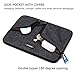 DOMISO 10.1 Inch Waterproof Laptop Sleeve with Back Handle Canvas Case Protective Bag Compatible for 10.1-10.5 Inch Laptops/eBooks/Kids Tablets/iPad Pro/Yoga Book/Asus/Acer, Dark Grey