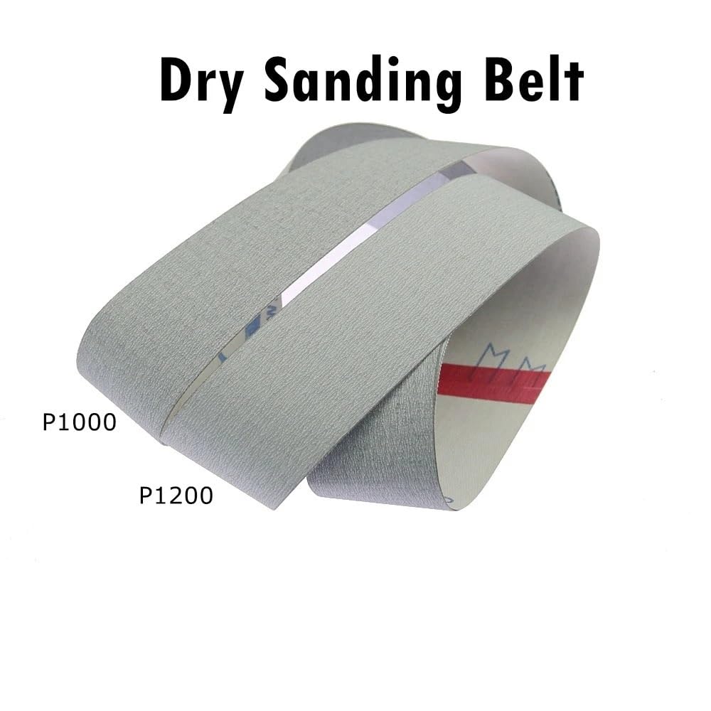 Banda De Lija Banda de Lijado en Seco P1000 Paño Suave 1 Pieza | For madera, aluminio, acero inoxidable, banda de pulido.(1500x50mm)