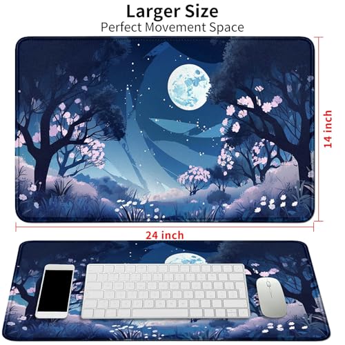 Image of Card Mat for MTG & TCG Playmat,Moon Stars Floral