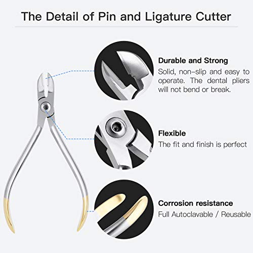 Dental Ligature Cutter Plier, Orthodontic Light Wire Cutting Pliers