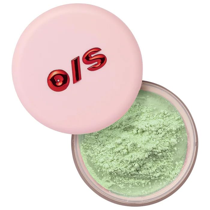 O/S P4trick St4rrr Ultimate Blurring Setting Powder - 24HR Shine Control Loose Face Powder - Color: Matcha - For Neutralizing Redness (1.2 oz / 34.5 g)