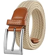 Lavemi Mens Belt, Stretch Elastic Casual Woven Sport Golf Braided Belts for Men,Gift Box