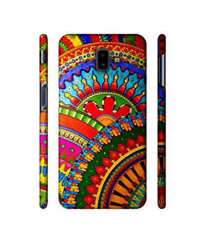 Image of Amazon Brand - Solimo Designer Rajasthani Rangoli Art 3D Printed Hard Mobile Back Case Cover Compatible for Samsung Galaxy J6 Plus