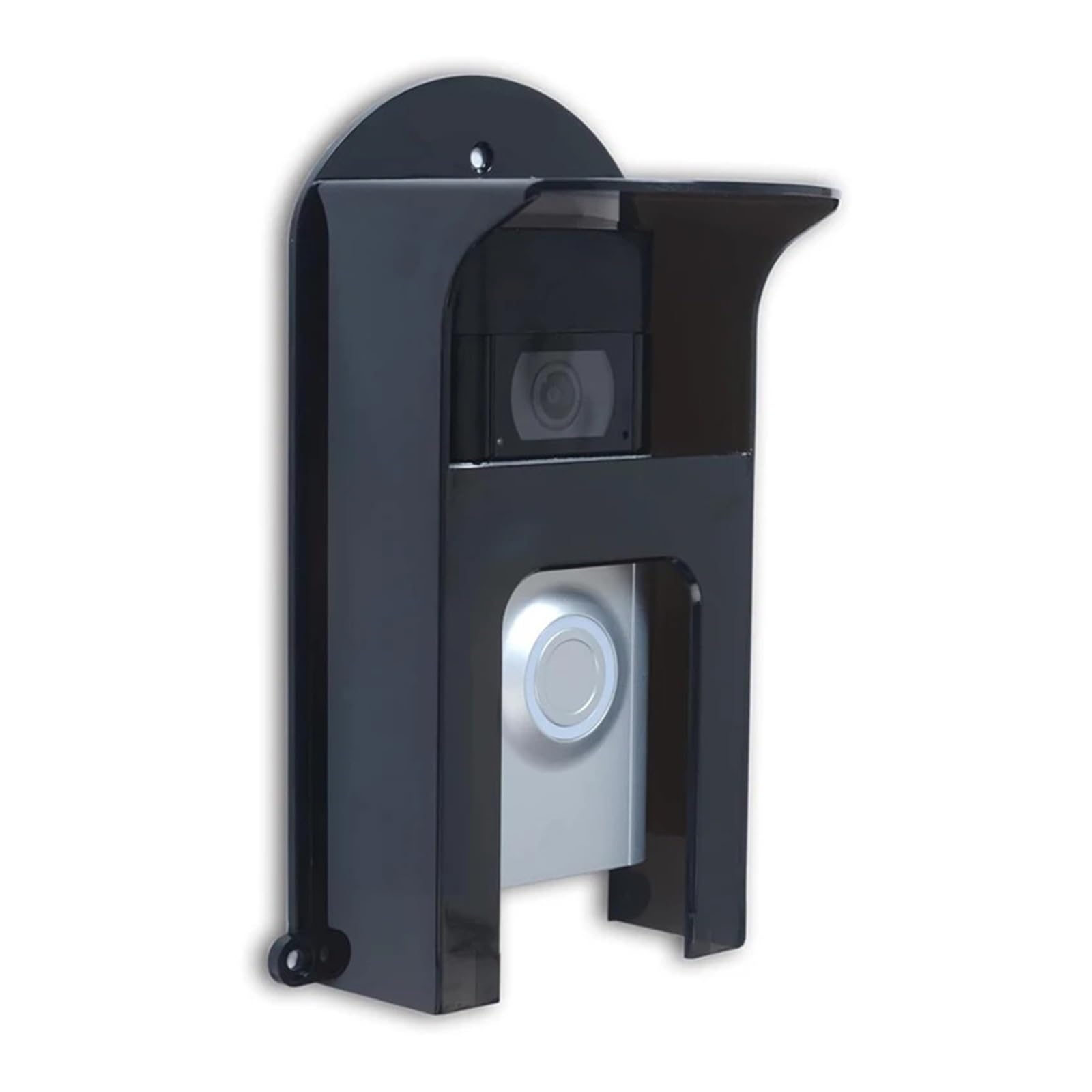 Housse de protection imperméable en plastique noir for sonnette vidéo