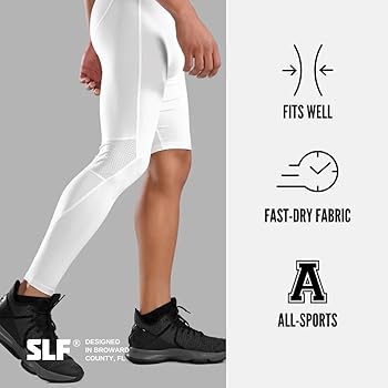 Amazon.com: SLEEFS Basic Black Single-Leg Basketball Tights