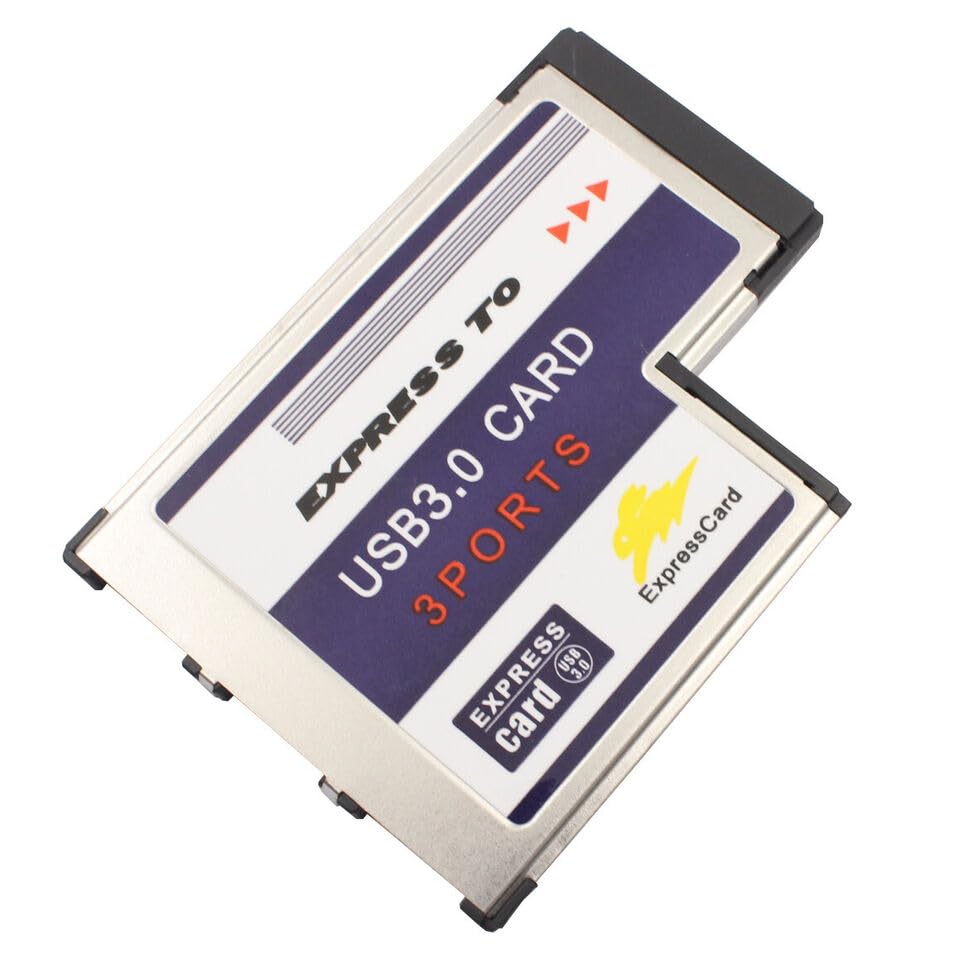 3 Port USB 3.0 Express Card 54mm PCMCIA Express Card Fit for Laptop NEW T7W9 U8